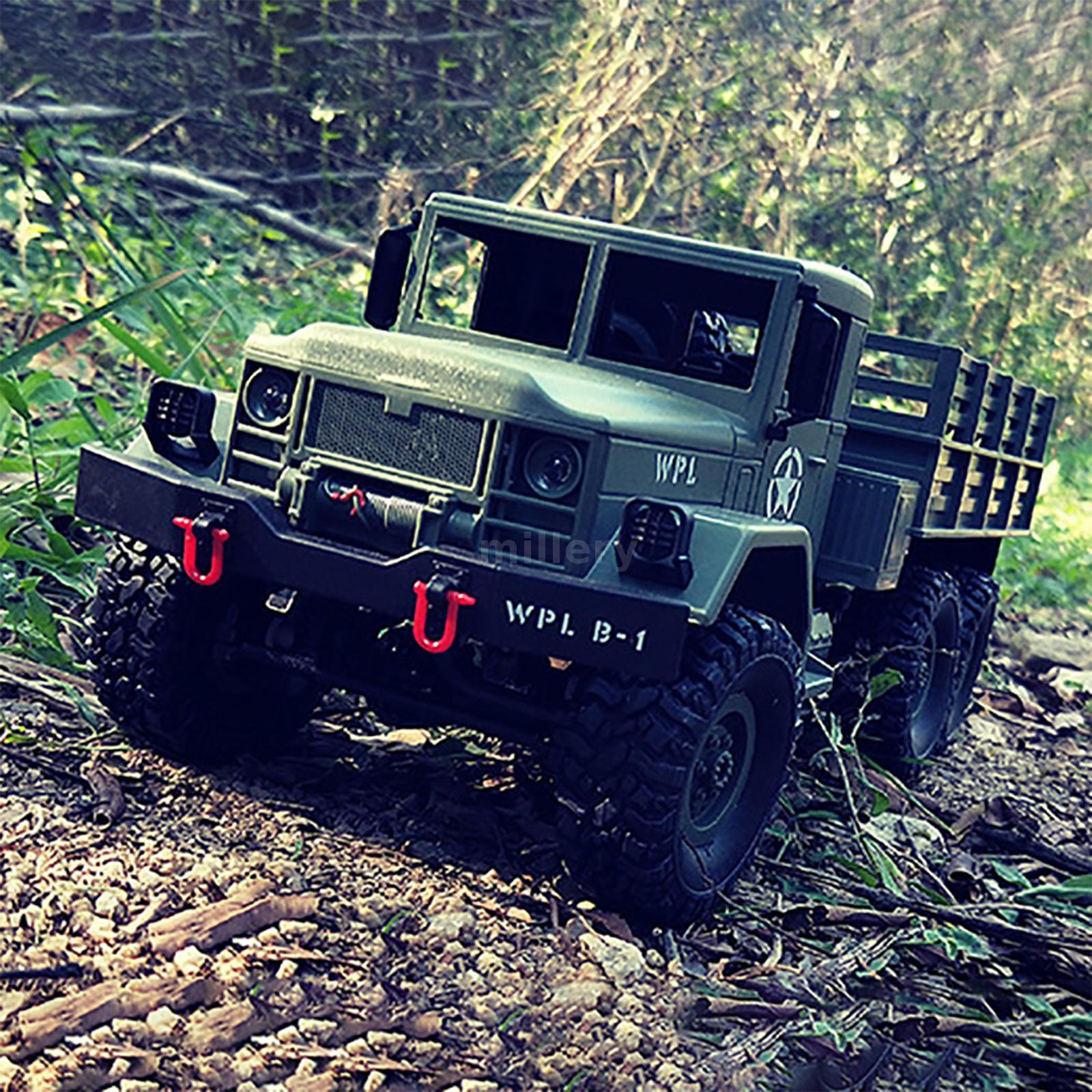 Wpl B 16 1 16 2 4g 2ch 6wd Rc Military Auto Truck Offroad Crawler Army Buggy Car Ebay