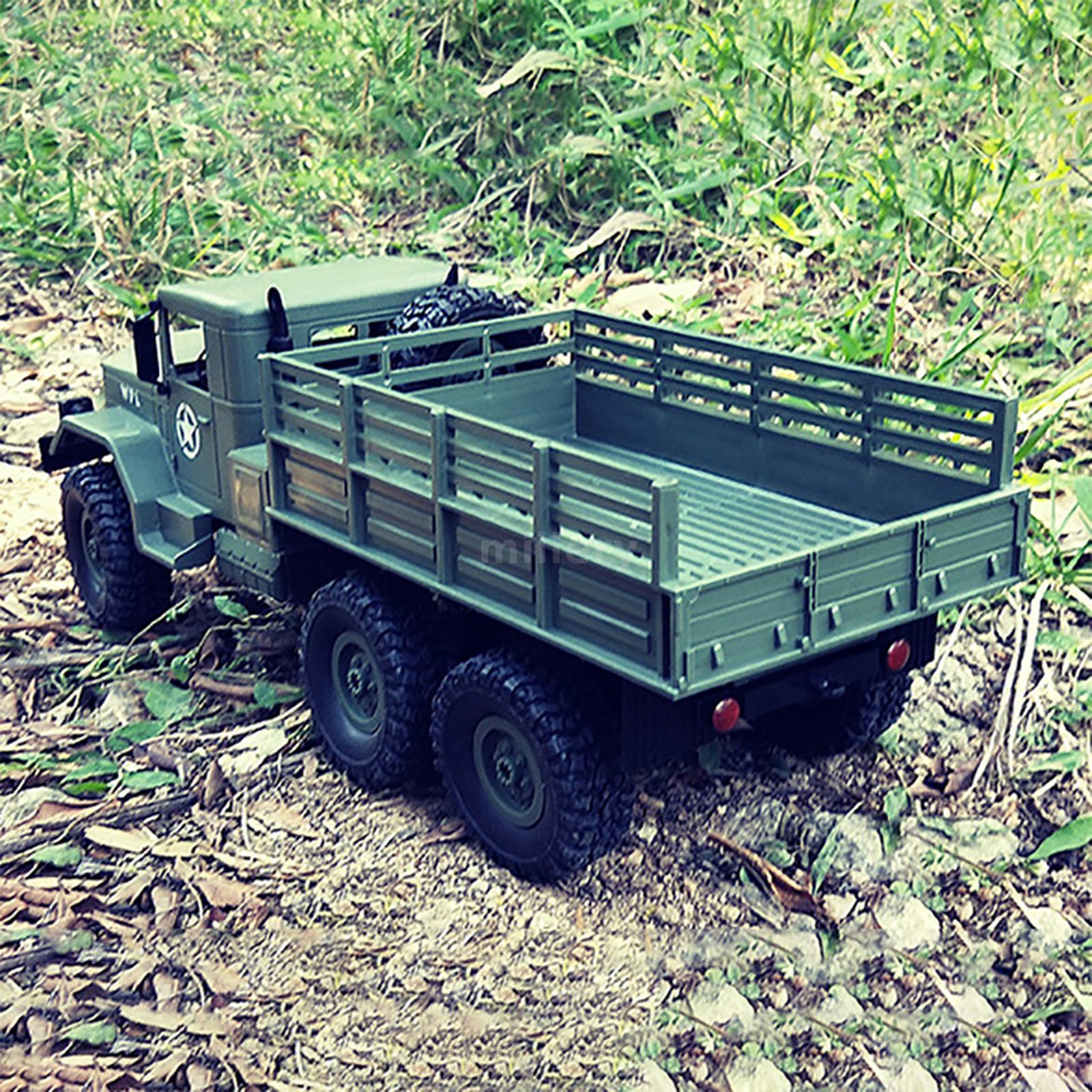 Wpl B 16 1 16 2 4g 2ch 6wd Rc Military Auto Truck Offroad Crawler Army Buggy Car Ebay